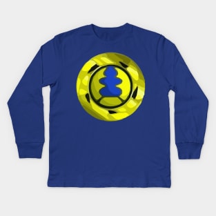 Ninja Thunder Blue Rnager [Power Rangers] Kids Long Sleeve T-Shirt